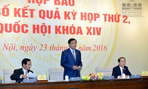 Họp báo công bố kết quả Kỳ họp thứ hai, Quốc hội khóa XIV